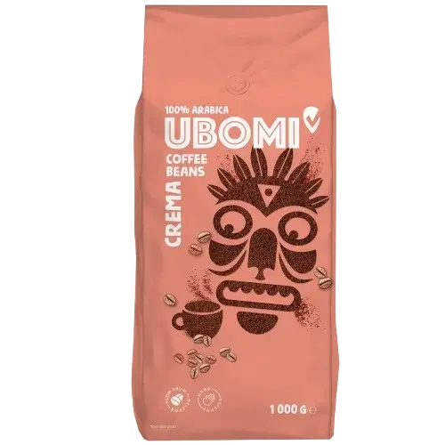 UBOMI Caffe Crema 100% Arabica zrnková káva 1 kg