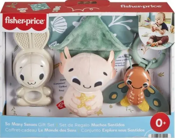 Fisher Price dárkový set senzorických hraček - Fisher Price (HRB17)