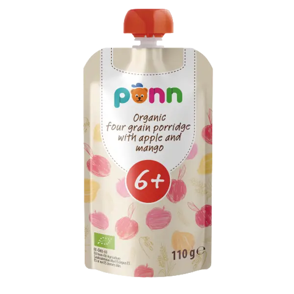 SALVEST PÕNN BIO Cereální kaše s mangem a jablkem 110 g