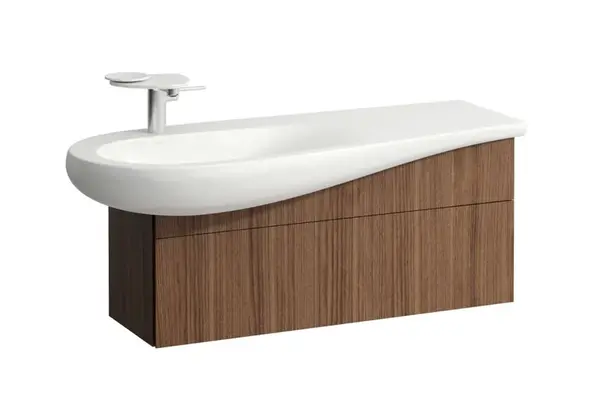 Laufen Il Bagno Alessi - Umývadlová skrinka, 100x32x34 cm, 1 zásuvka, Noce canaletto H4304210976301
