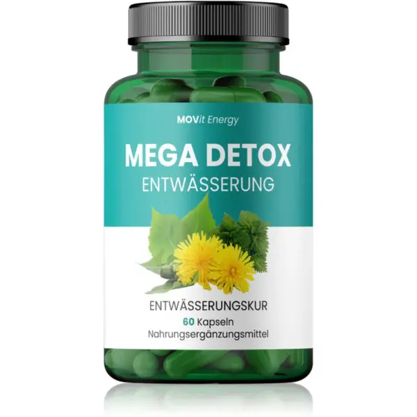 Movit Energy Mega Detox Odvodnenie kapsuly na podporu funkcie obličiek a močového mechúra 60 cps