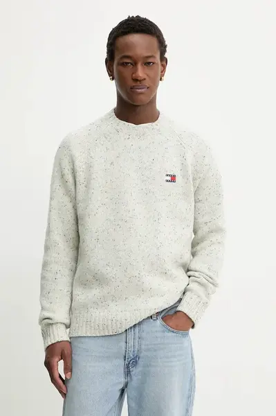 Svetr s příměsí vlny Tommy Jeans