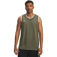 Under Armour ZONE PRO MESH TANK Pánské tílko na basket, khaki, velikost M