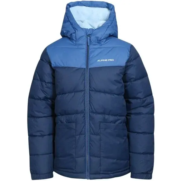 ALPINE PRO OLIQA Dětská zimní bunda s membránou, tmavě modrá, velikost 116-122