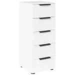 Rauch Möbel KOMODA, barvy grafitu, bílá, 40/100/42 cm