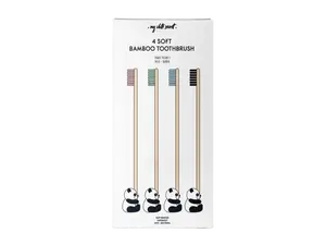 MY WHITE SECRET Bambusový zubní kartáček 4 ks
