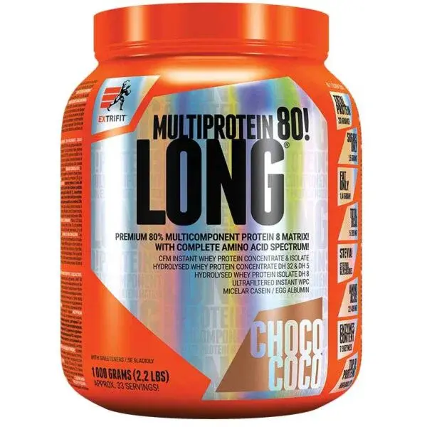EXTRIFIT LONG 80 MULTIPROTEIN 1000 G Protein, , velikost 1 KG