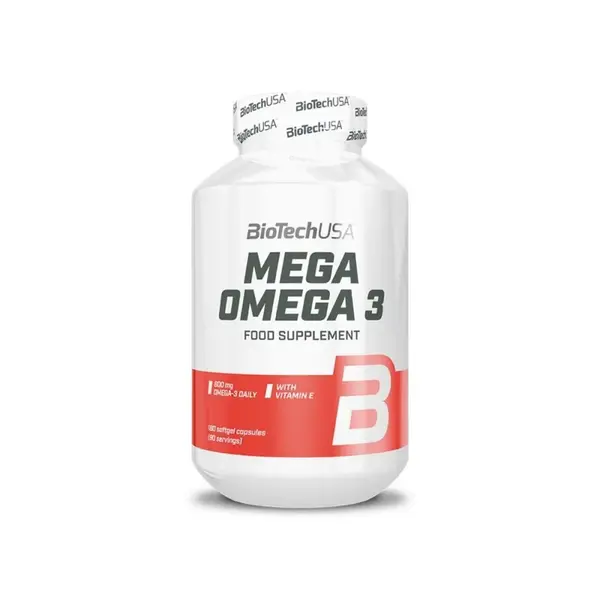BioTech USA Mega Omega 3 180 kapslí
