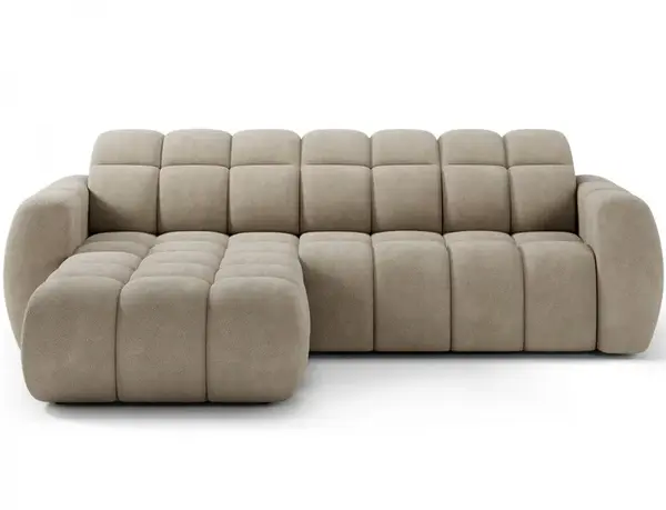 Rozkladacia rohová sedacia súprava fanito - modrá - paolli 40 - pravá