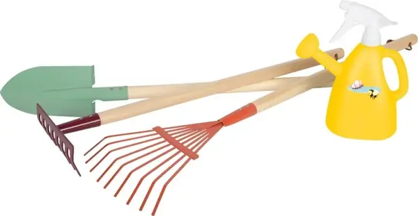 small foot Súprava záhradného náradia s konvičkou Tiny Garden