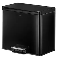 Odpadkový koš Eko Essential 9+9+9l černý 822851