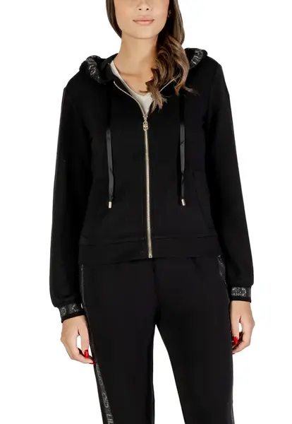 Liu Jo čierna mikina s kapucňou