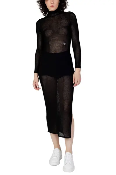 Calvin Klein priesvitné šaty