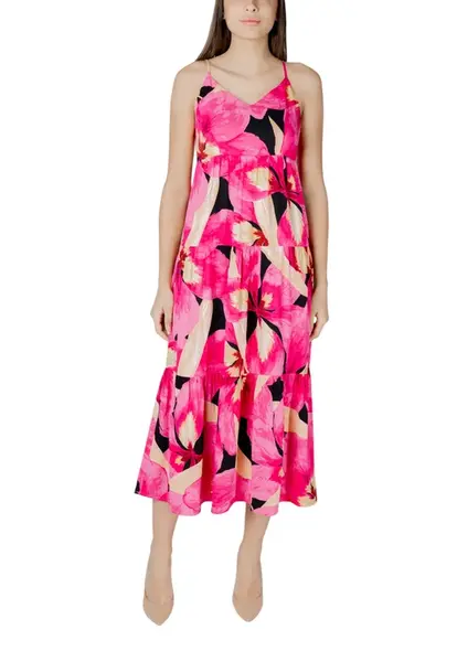 Květinové maxi šaty s ramínky