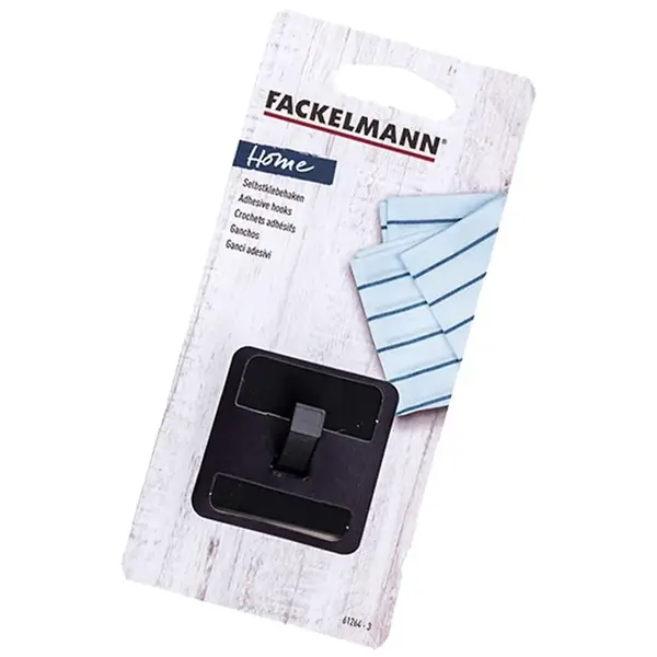 Věšák na skříň 6x5cm inox black 61465