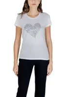 Bílé triko Liu Jo s potiskem srdce