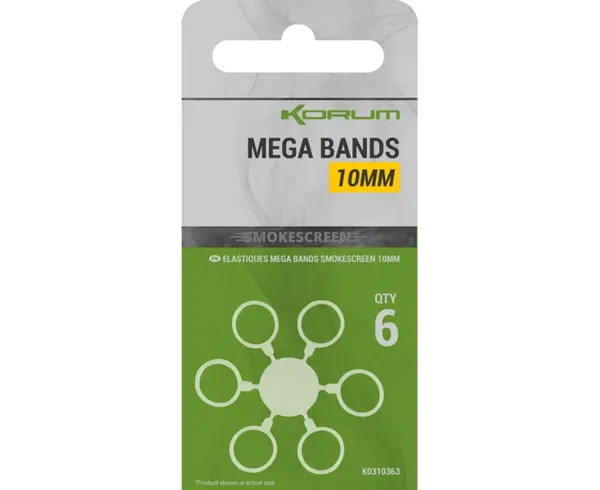 Korum kroužky smokescreen mega bands - 10 mm