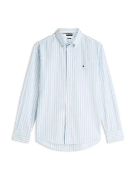 TOMMY HILFIGER Košeľa 'FLEX'  svetlomodrá / biela