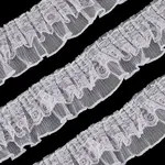 Polyester Pleated Lace Ribbon