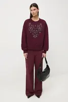 Mikina Medicine dámská, vínová barva, s aplikací