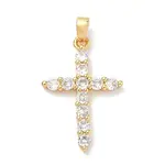 Brass Micro Pave Cubic Zirconia Pendants