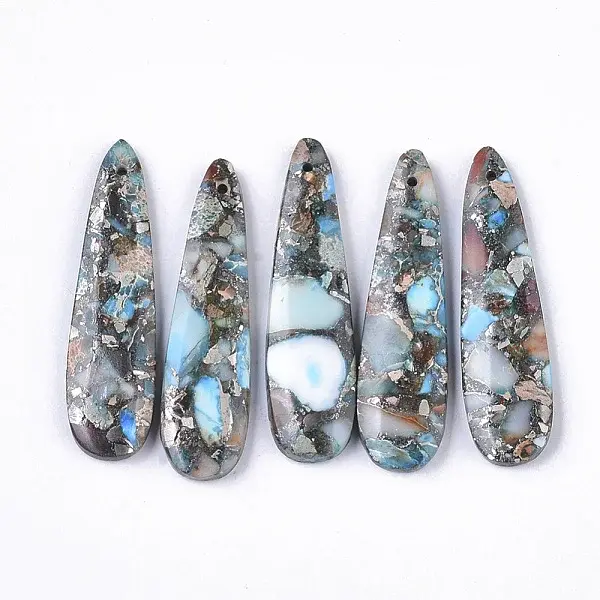 Synthetic Regalite/Imperial Jasper/Sea Sediment Jasper Pendants