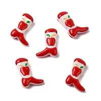 Boot Baking Painted Glass Enamel  Beads