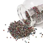 Matte Metallic Colours Glass Cylinder Seed Beads