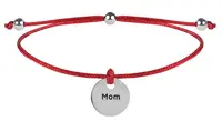 Troli Šnúrkový náramok Mamička červená / oceľová