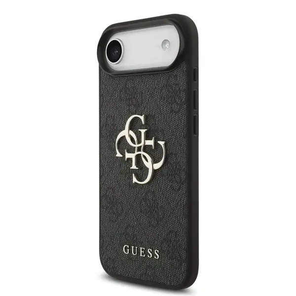 Zadní kryt Guess PU 4G Metal Logo pro Apple iPhone Air, šedá