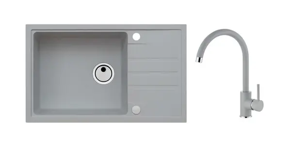 Alveus - Set drezu Intermezzo 130 a batérie Kati, concrete SETA25865