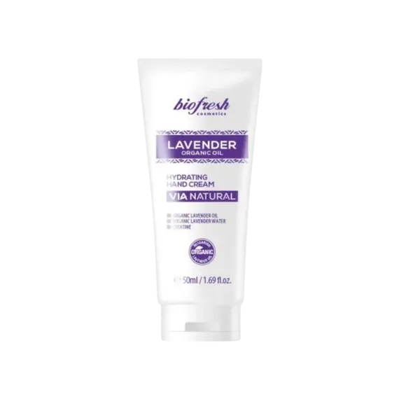 BIOFRESH Hydratačný krém na ruky s organickým levanduľovým olejom Lavender 50 ml
