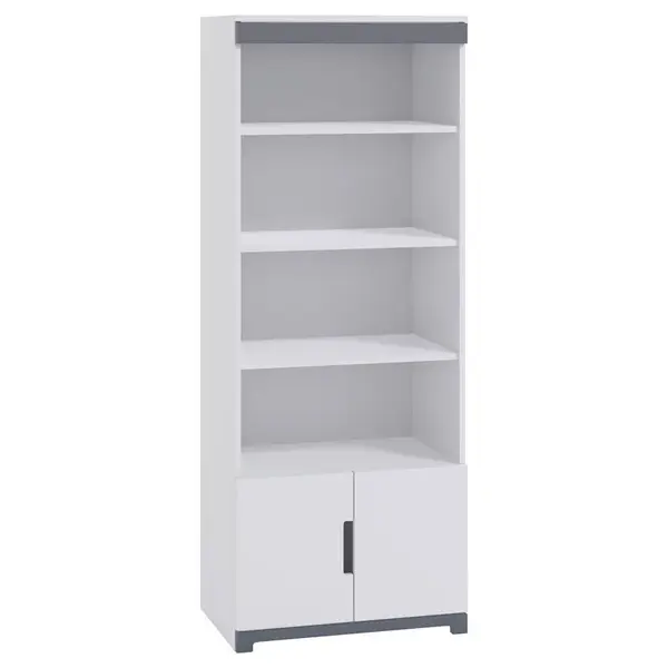 REGÁL DO DĚTSKÉHO POKOJE, šedá, bílá, 70/180,5/44 cm