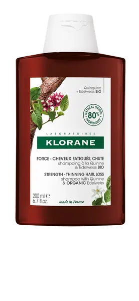 KLORANE Šampon chinin a BIO protěž alpská 200 ml