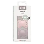 BIBS Infinity anatomické dudlíky ze silikonu, velikost 1, Blossom / Dusky Lilac 2 ks