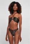 Women's Brown Bikini AOP Hot V Bikini