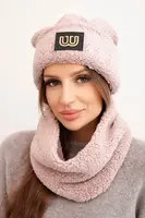 Dámsky fleecový set čiapka a šál