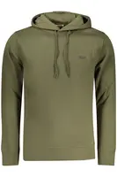 Zelená pánska mikina s kapucňou