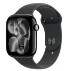 APPLE Watch 11 GPS 42mm klavírne čierny hliník - čierny športový remienok - S/M