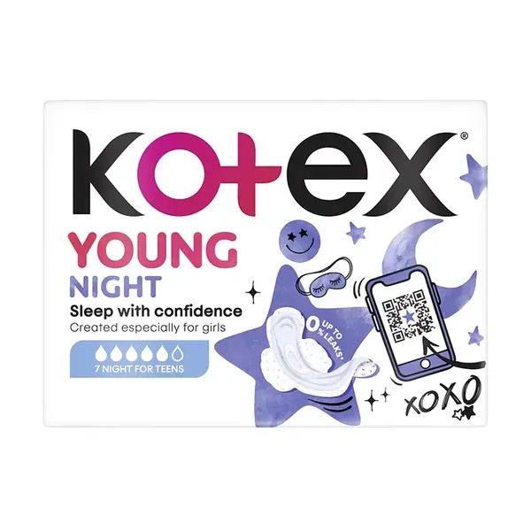 KOTEX YOUNG Night vložky 7 ks