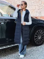 Dámska dlhá prešívaná vesta Dstreet