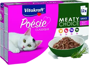 VITAKRAFT Poésie Classique omáčky, různé druhy masa 12 x 85 g