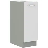 Spodní skříňka 30 D CARGO BB Barva korpusu: Šedá, Barva dvířek: Bílý lesk (Blanka)