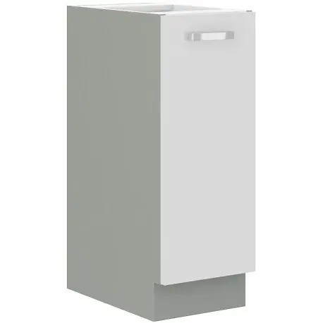 Spodní skříňka 30 D CARGO BB Barva korpusu: Šedá, Barva dvířek: Bílý lesk (Blanka)