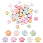 54Pcs 9 Colors Zinc Alloy Beads