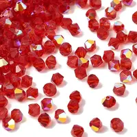 Transparent Electroplate Glass Beads