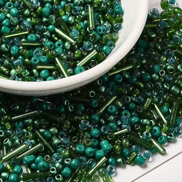 Opaque & Transparent Inside Colours Glass Seed Beads