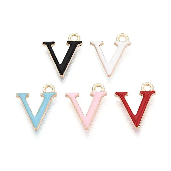 Rack Plating Alloy Enamel Pendants
