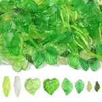 240Pcs 8 Styles Transparent Acrylic Pendants