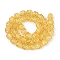 Handmade Foil Lampwork Beads Strands